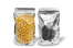 Sacos de fundo bloco metálicos transparentes - prateado metalizado, 180 x 290 x 90 mm - 1000 ml | Envelopesonline.pt