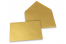  Envelopes de cartões de felicitações coloridos - Dourado metalizado, 114 x 162 mm | Envelopesonline.pt