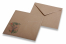 Envelopes de casamento - castanho + save the date cor-de-rosa | Envelopesonline.pt