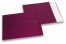Envelopes coloridos de película metalizada mate - Vermelho Burgundy 165 x 165 mm | Envelopesonline.pt