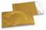 Envelopes coloridos de película metalizada mate - Dourado 114 x 162 mm | Envelopesonline.pt