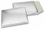 Envelopes almofadados de plástico metalizado ECO - prateado 180 x 250 mm | Envelopesonline.pt