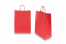 Sacos de papel com alças torcidas - vermelho brilhante, 260 x 120 x 350 mm, 90 gr | Envelopesonline.pt