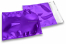 Envelopes de folha metalizada coloridos - Roxo 165 x 165 mm | Envelopesonline.pt