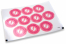 Selos para envelope de nascimento - p&eacute;s cor-de-rosa | Envelopesonline.pt