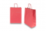 Sacos de papel com alças torcidas - vermelho, 260 x 120 x 350 mm, 90 gr | Envelopesonline.pt