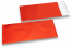 Envelope colorido de película metalizada mate - Vermelho 110 x 220 mm | Envelopesonline.pt