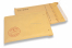 Envelopes de bolhas de Natal castanhos - Boneco de neve vermelho | Envelopesonline.pt
