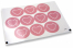 Selos para envelope, amor - cor-de-rosa com cora&ccedil;&atilde;o branco com folhas | Envelopesonline.pt