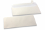 Envelopes madrepérola coloridos branco - 110 x 220 mm | Envelopesonline.pt