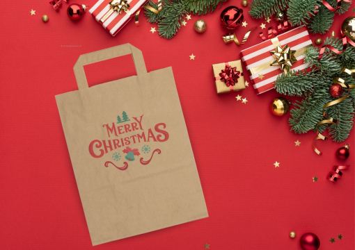  Sacos de papel com alças dobradas | Envelopesonline.pt