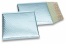 Envelopes almofadados de plástico metalizado ECO - azul gelo 165 x 165 mm | Envelopesonline.pt
