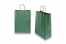 Sacos de papel com alças torcidas - verde escuro metalizado, 260 x 120 x 350 mm, 90 gr | Envelopesonline.pt