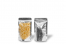 Sacos de fundo bloco metálicos transparentes - prateado metalizado, 110 x 185 x 70 mm - 250 ml | Envelopesonline.pt