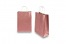 Sacos de papel com alças torcidas - cor-de-rosa metalizado, 220 x 100 x 310 mm, 90 gr | Envelopesonline.pt