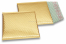 Envelopes de bolhas de plástico metalizado ECO - dourado 165 x 165 mm | Envelopesonline.pt