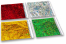  Envelopes coloridos de folha metalizada holográfico | Envelopesonline.pt