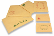 Envelopes de bolhas de Natal castanhos | Envelopesonline.pt