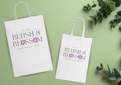 Sacos de papel com alças torcidas | Envelopesonline.pt