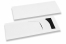 Sacos porta-talheres branco com incição + preto guardanapos | Envelopesonline.pt