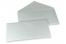  Envelopes de cartões de felicitações coloridos - Prateado metalizado, 110 x 220 mm | Envelopesonline.pt