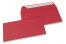 Envelopes de papel coloridos - Vermelho, 110 x 220 mm | Envelopesonline.pt