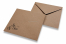 Envelopes de casamento - castanho + Sr. e Sra. | Envelopesonline.pt
