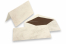 Envelope marmorizados (110 x 220 mm) e cartão (105 x 210 mm) - marmorizado castnho, forro castanho | Envelopesonline.pt