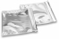 Envelopes coloridos de folha metalizada - Prateado 165 x 165 mm | Envelopesonline.pt