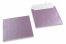 Envelopes madrepérola coloridos lilás - 155 x 155 mm | Envelopesonline.pt
