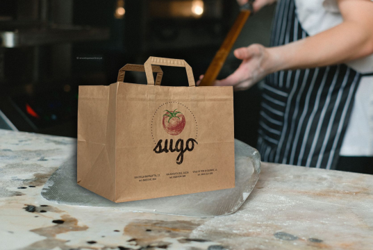  Sacos de papel com alças dobradas | Envelopesonline.pt