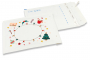Envelopes de Natal de bolhas brancos - Decorações de Natal