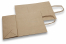 Sacos de papel com alças torcidas - castanho listrado, 220 x 100 x 310 mm, 90 gr | Envelopesonline.pt