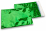 Envelopes coloridos de folha metalizada - Verde holográfico 162 x 229 mm | Envelopesonline.pt