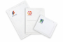 Envelopes de papel de bolhas brancos (80 g/m²) - exemplo com impressão na frente