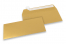 Envelopes de papel coloridos - Dourado metalizado, 110 x 220 mm | Envelopesonline.pt
