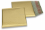 Envelopes almofadados de plástico metalizado mate ECO - dourado 165 x 165 mm | Envelopesonline.pt