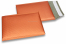 Envelopes almofadados de plástico metalizado mate ECO - cor de laranja 180 x 250 mm | Envelopesonline.pt