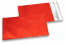 Envelope colorido de película metalizada mate - Vermelho 114 x 162 mm | Envelopesonline.pt