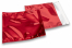 Envelopes coloridos de folha metalizada - Vermelho 220 x 220 mm | Envelopesonline.pt
