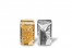 Sacos de fundo bloco metálicos transparentes - dourado metalizado, 110 x 185 x 70 mm - 250 ml | Envelopesonline.pt
