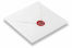 Selos de cera - Rosa no envelope | Envelopesonline.pt