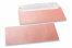 Envelopes madrepérola coloridos cor-de-rosa bebé - 110 x 220 mm | Envelopesonline.pt