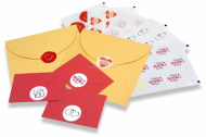 Selos para envelope, amor - vários | Envelopesonline.pt