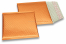 Envelopes almofadados de plástico metalizado ECO - cor de laranja 165 x 165 mm | Envelopesonline.pt