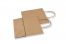 Sacos de papel com alças torcidas - castanho, 190 x 80 x 210 mm, 80 gr | Envelopesonline.pt