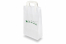 Sacos de alças dobradas de Natal branco - Trenó verde | Envelopesonline.pt