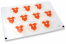 Selos para envelope de nascimento - babygrow vermelho | Envelopesonline.pt
