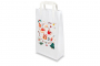 Sacos de alças dobradas de Natal branco – Decorações de Natal