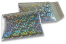 Envelopes de bolhas de plástico metalizado ECO - prateado holográfico 180 x 250 mm | Envelopesonline.pt